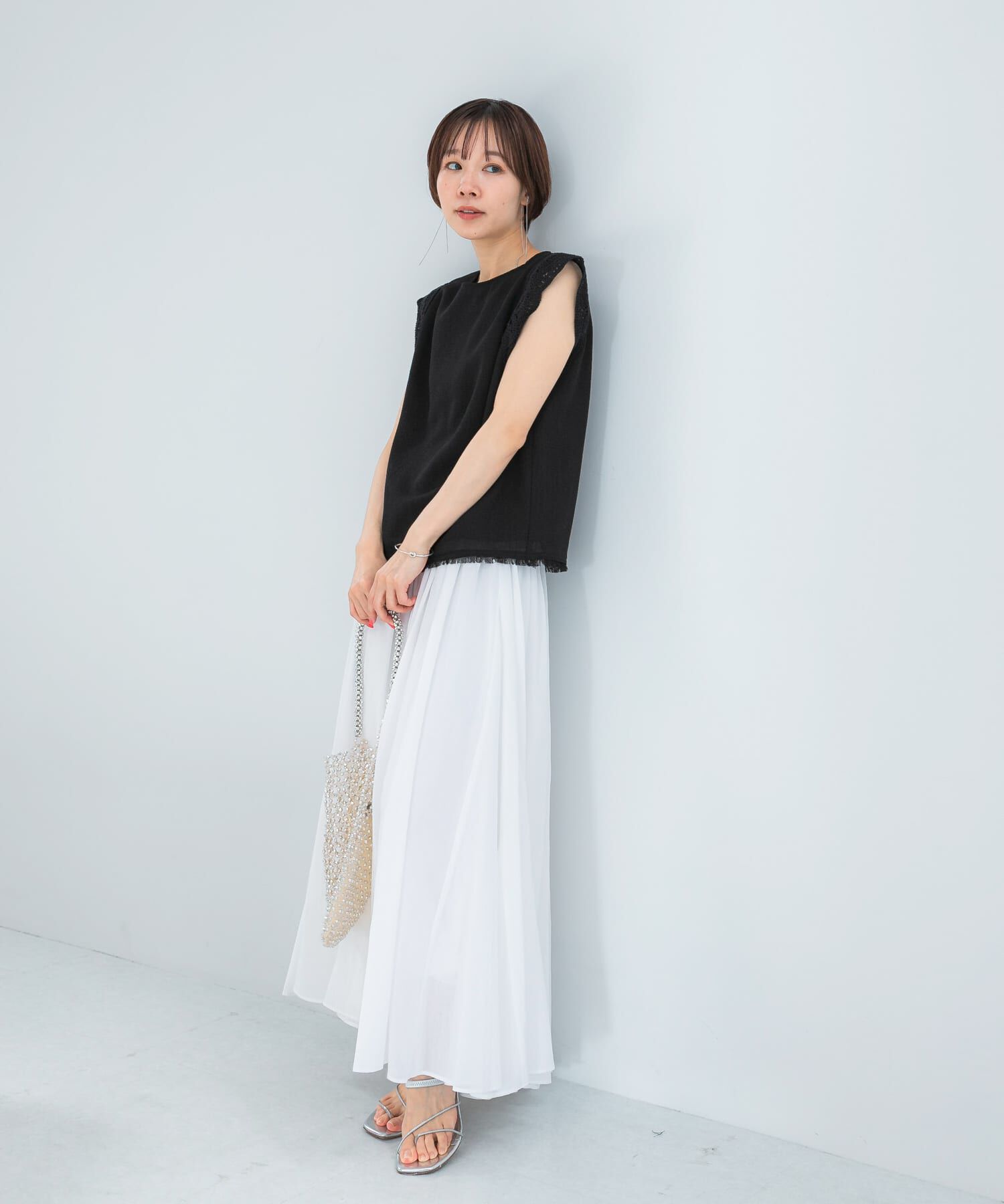 URBAN RESEARCH ROSSO「ドライタッチカラミレースブラウス」|シャツ・ブラウス|
