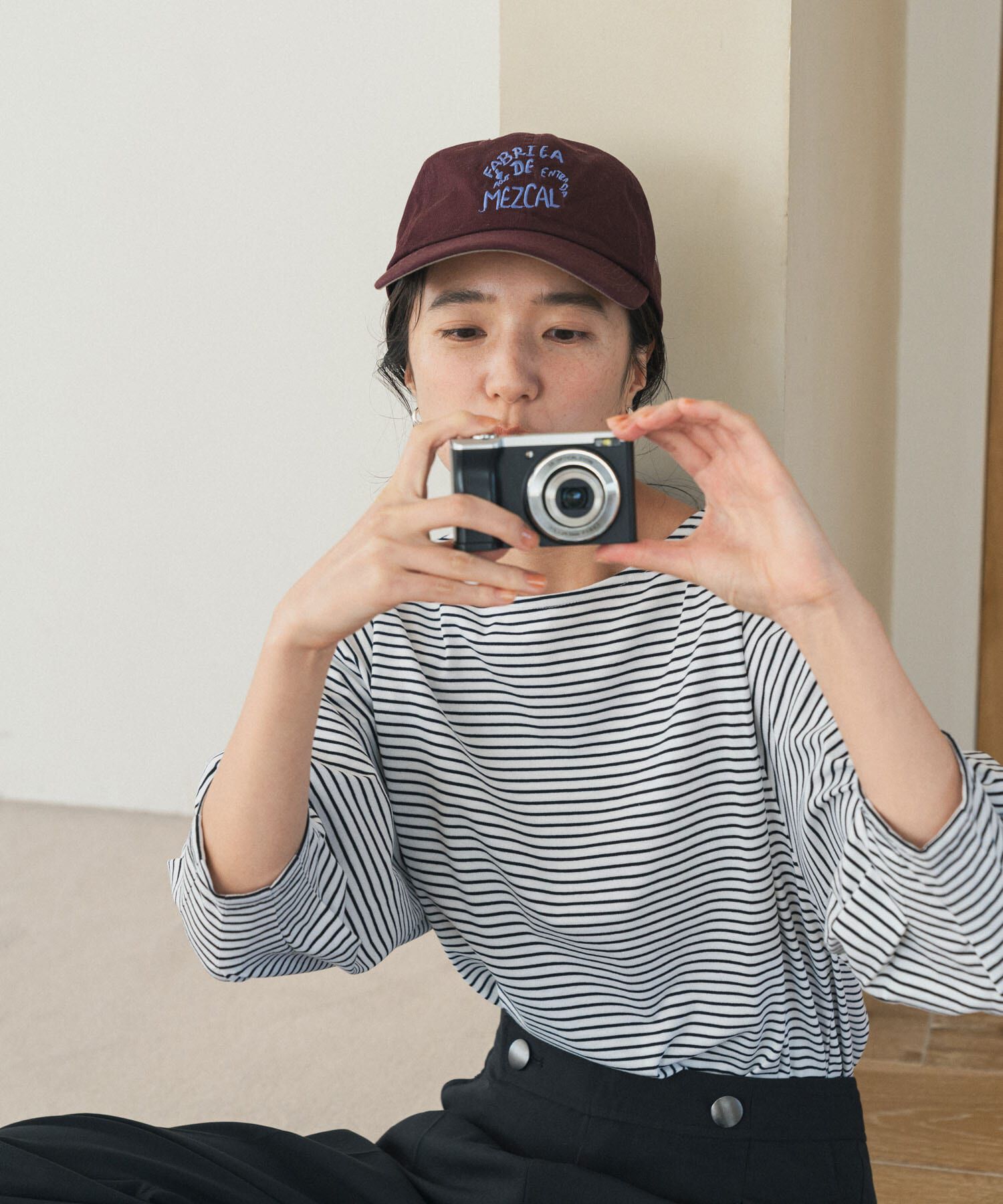 URBAN RESEARCH DOORS「タックスリーブボーダープルオーバー」|Tシャツ・カットソー|