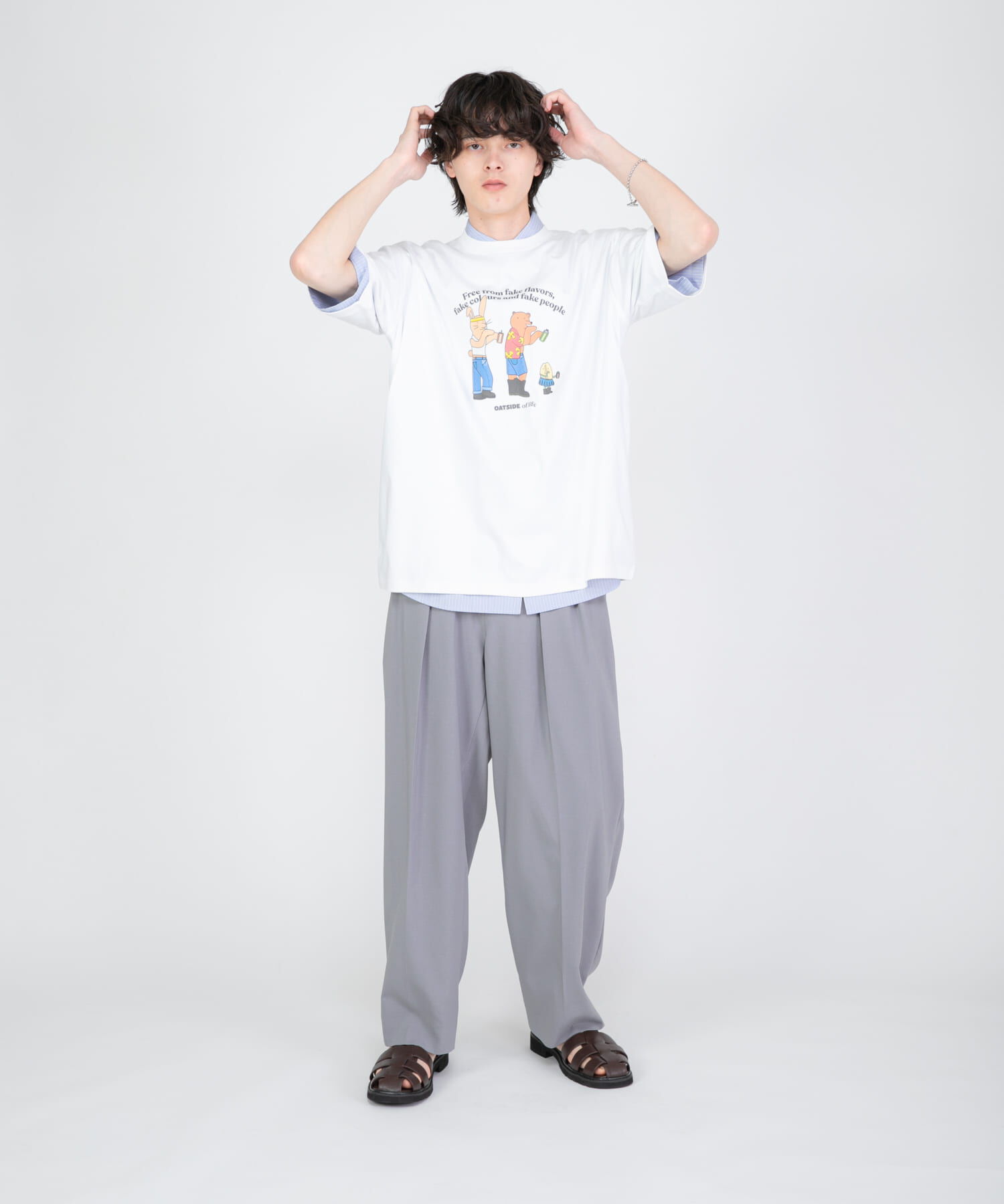 SENSE OF PLACE by URBAN RESEARCH「『別注』OATSIDE&times;SENSE OF PLACE　グラフィックTシャツA」|Tシャツ・カットソー|