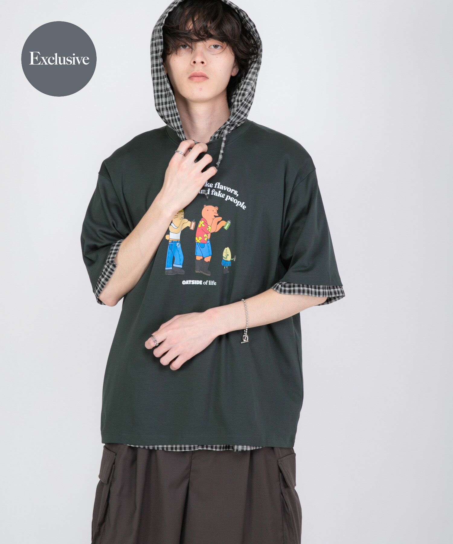 SENSE OF PLACE by URBAN RESEARCH「『別注』OATSIDE&times;SENSE OF PLACE　グラフィックTシャツA」|Tシャツ・カットソー|グリーン