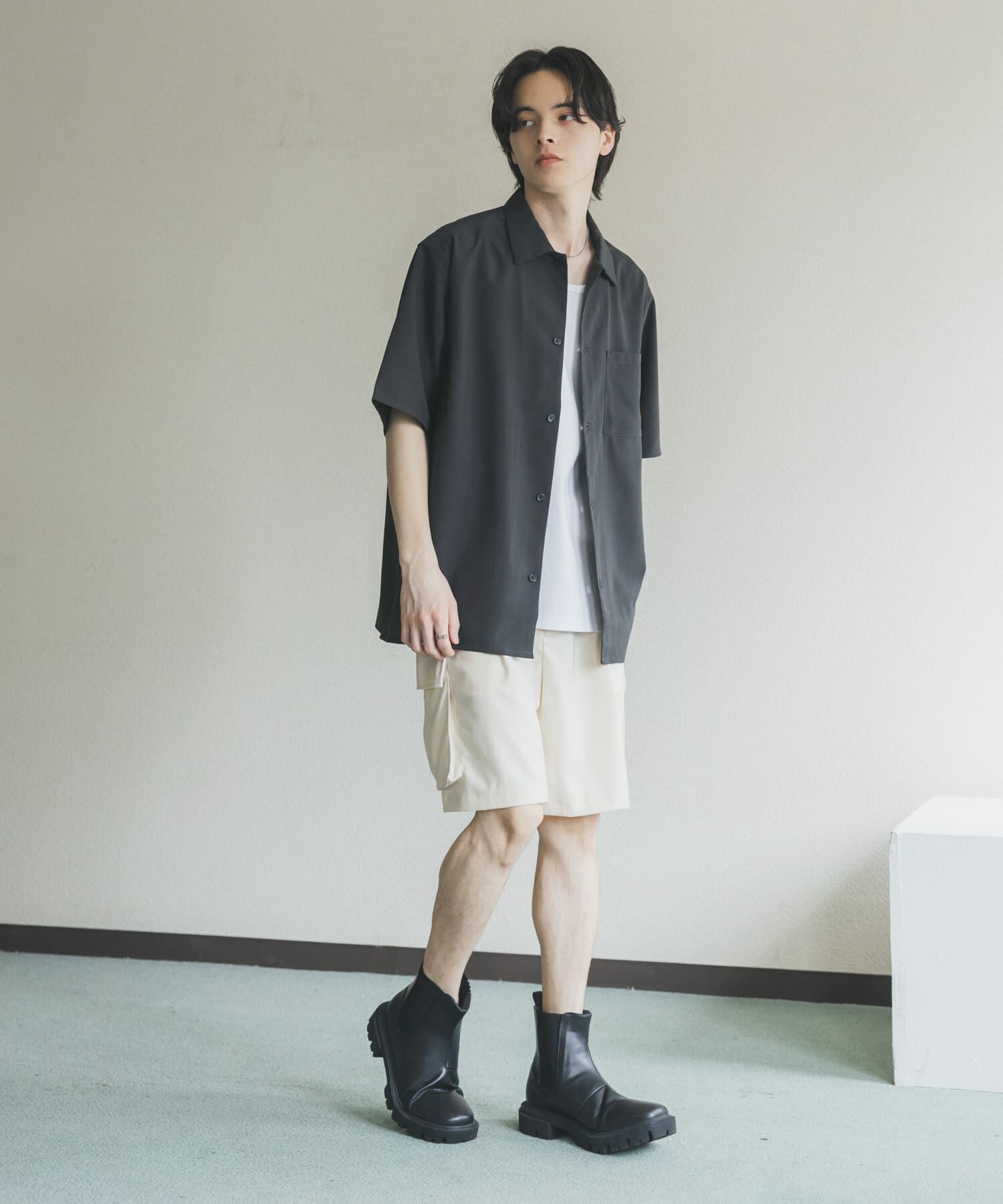 SENSE OF PLACE by URBAN RESEARCH「『イージーケア/速乾』リネンライクレギュラーカラーシャツ」|シャツ・ブラウス|