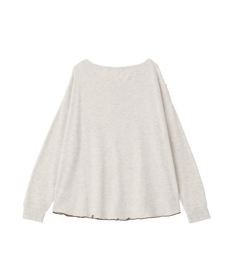 AMERICAN HOLIC「【選べる丈】ヘンリーネック ワッフルメロープルオーバー」|Tシャツ・カットソー|
