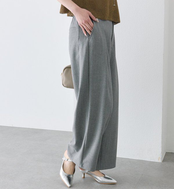  「【接触冷感】ストレートシルエットスラックスパンツ」|その他|