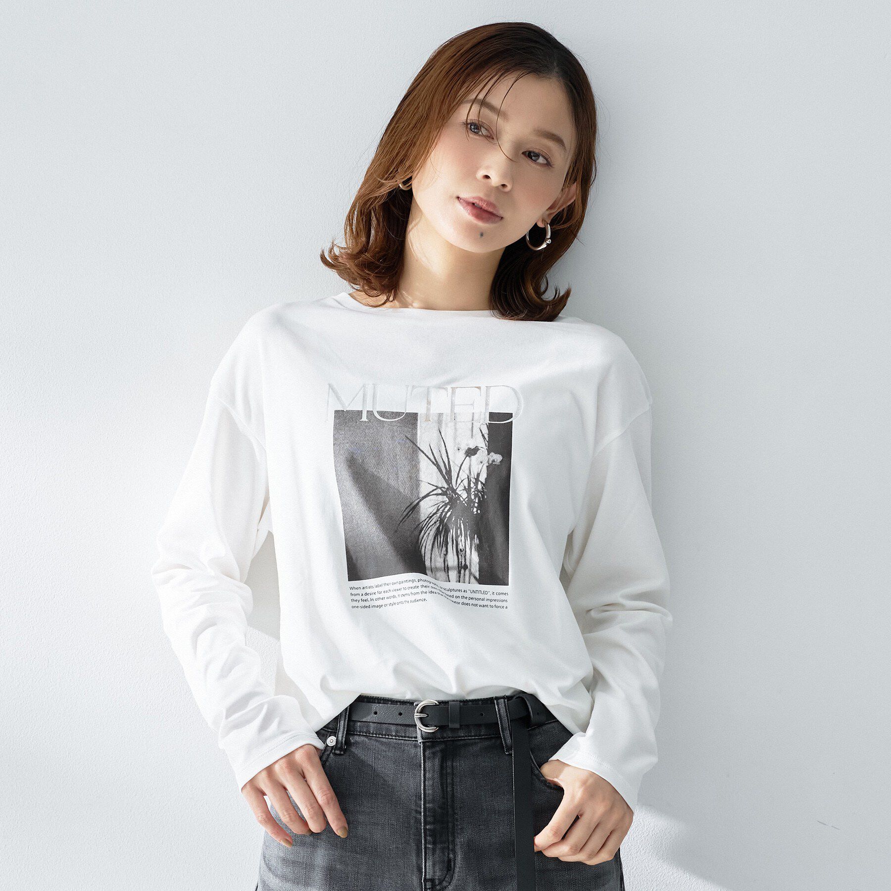 UNTITLED「【ロゴ・プリント】フォトグラフィックロンT」|Tシャツ・カットソー|