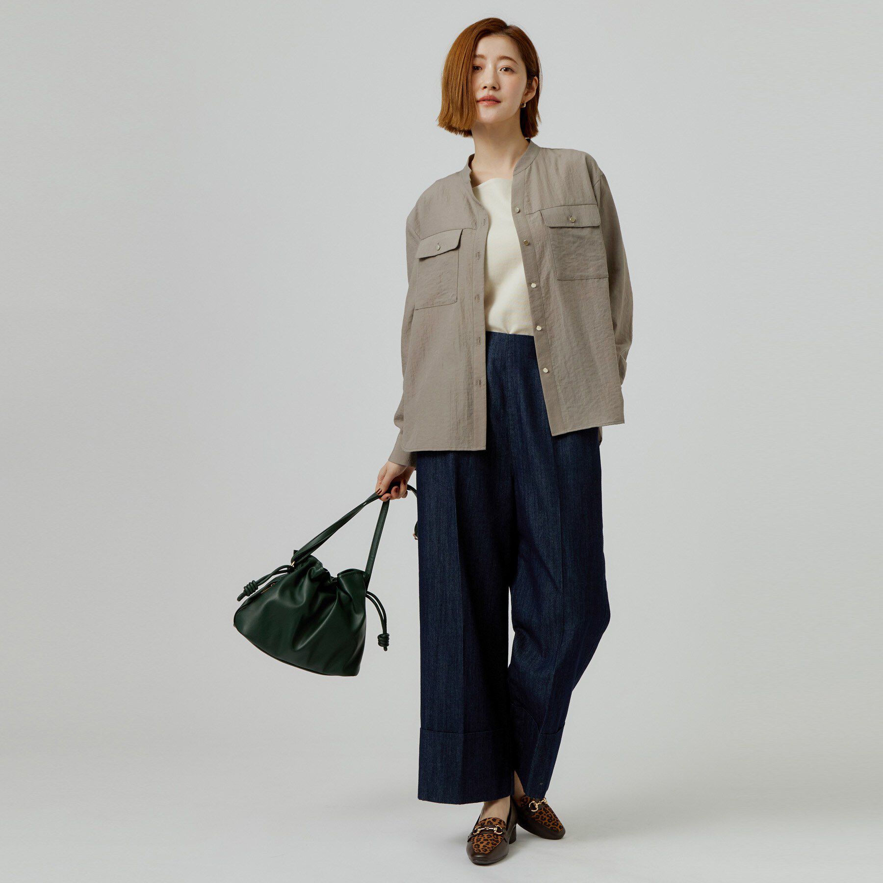 grove「ワークポケット付スキッパーシャツ」|シャツ・ブラウス|