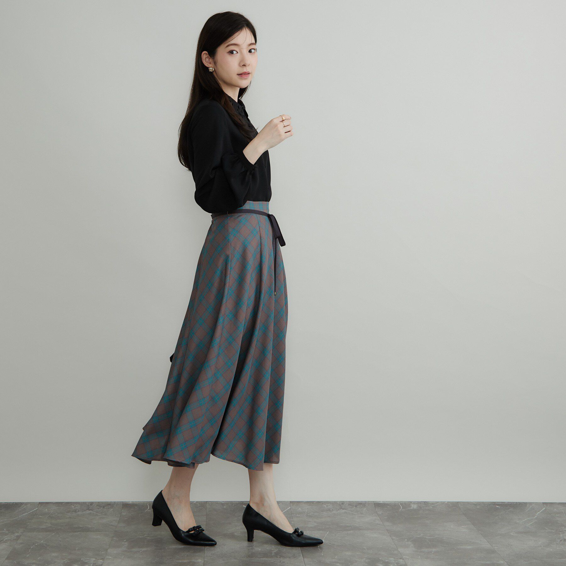 Couture broach「【お顔まわり彩る】レース衿ジョーゼットブラウス」|シャツ・ブラウス|