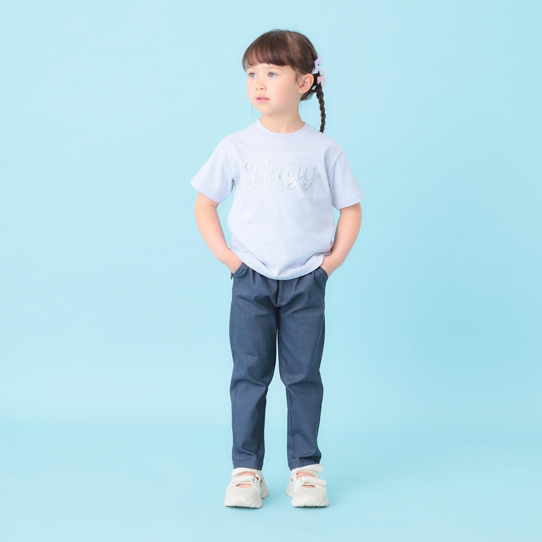 THE SHOP TK「天竺アソートプリント半袖Tシャツ 幾何学アート、スパンコール、飛行機」|Tシャツ・カットソー|