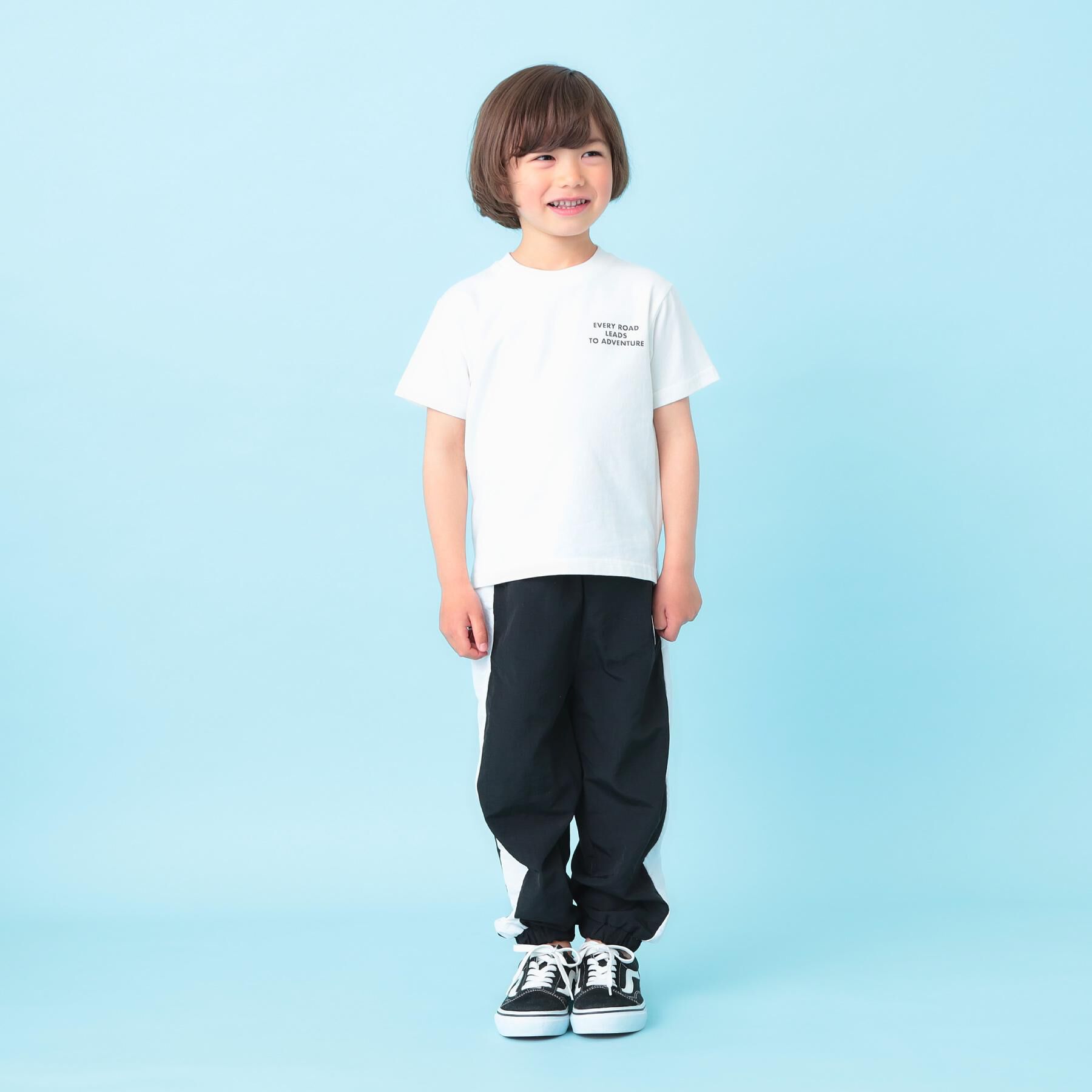 THE SHOP TK「天竺アソートプリント半袖Tシャツ 幾何学アート、スパンコール、飛行機」|Tシャツ・カットソー|