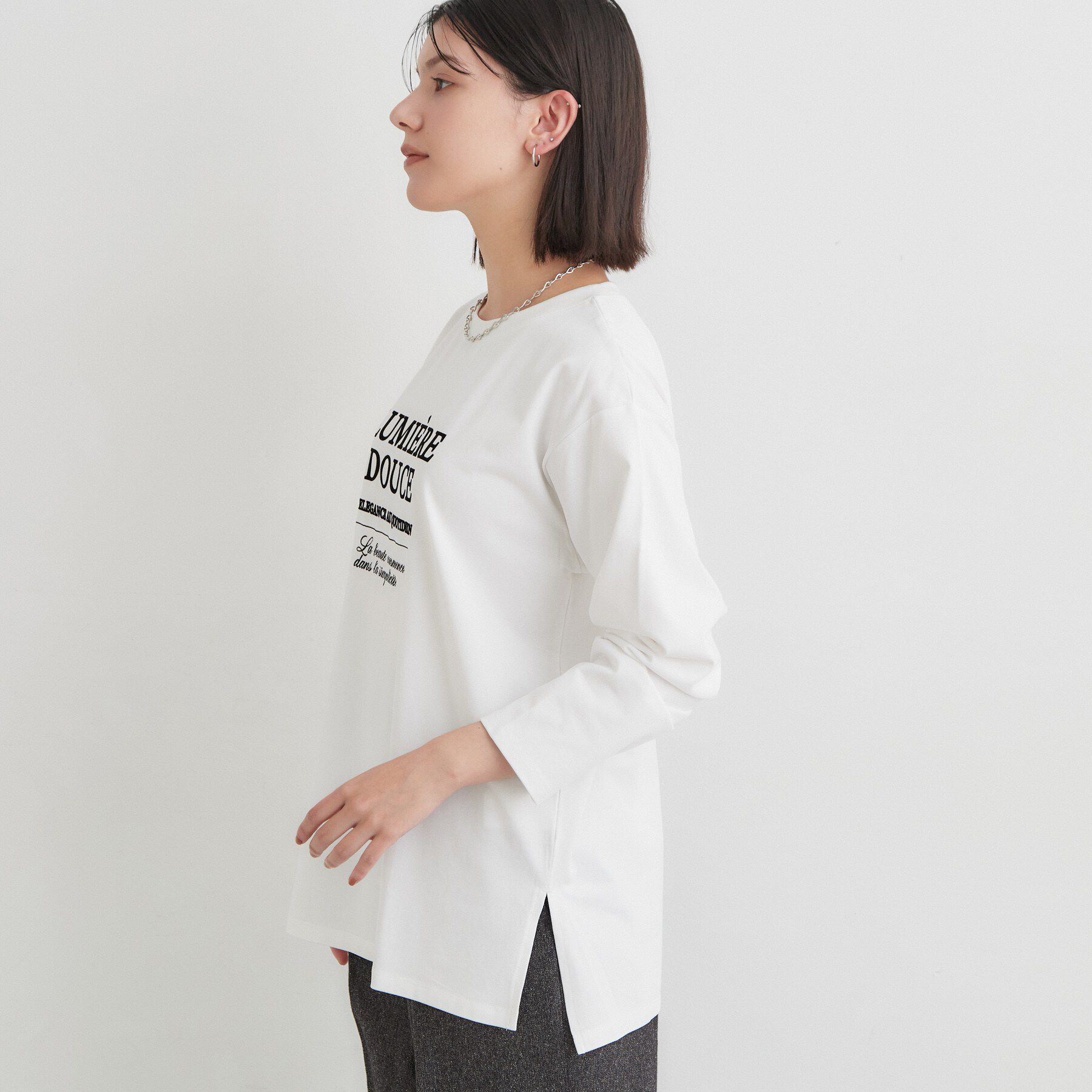 THE SHOP TK「ロゴ＆フォトアソートロンT」|Tシャツ・カットソー|