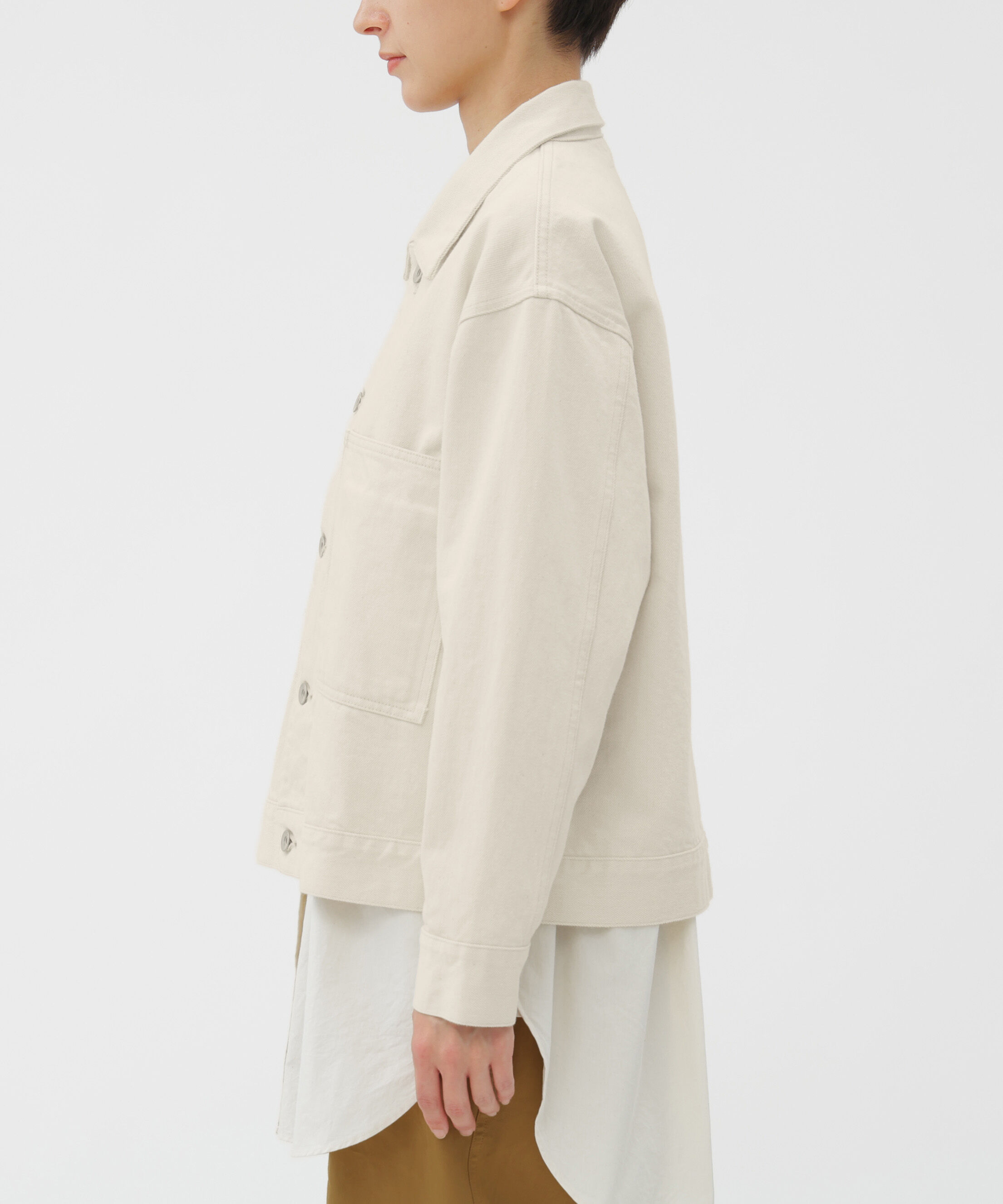 MHL.「CANTON NATURAL DENIM BLOUSON」|ブルゾン・スタジャン|