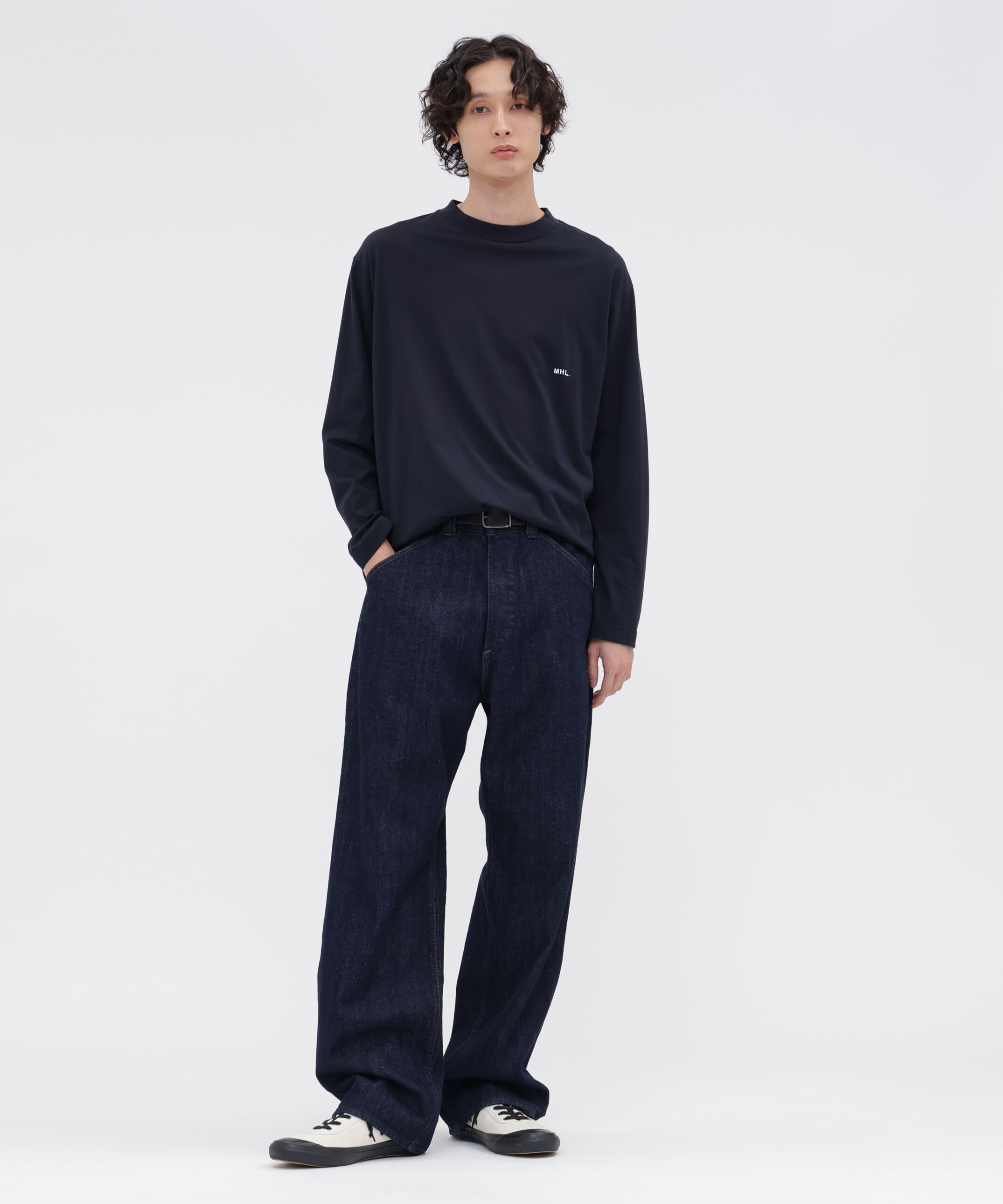 MHL.「MHL. UTILITY WEAR COTTON POLYESTER PLAIN JERSEY TOP」|Tシャツ・カットソー|