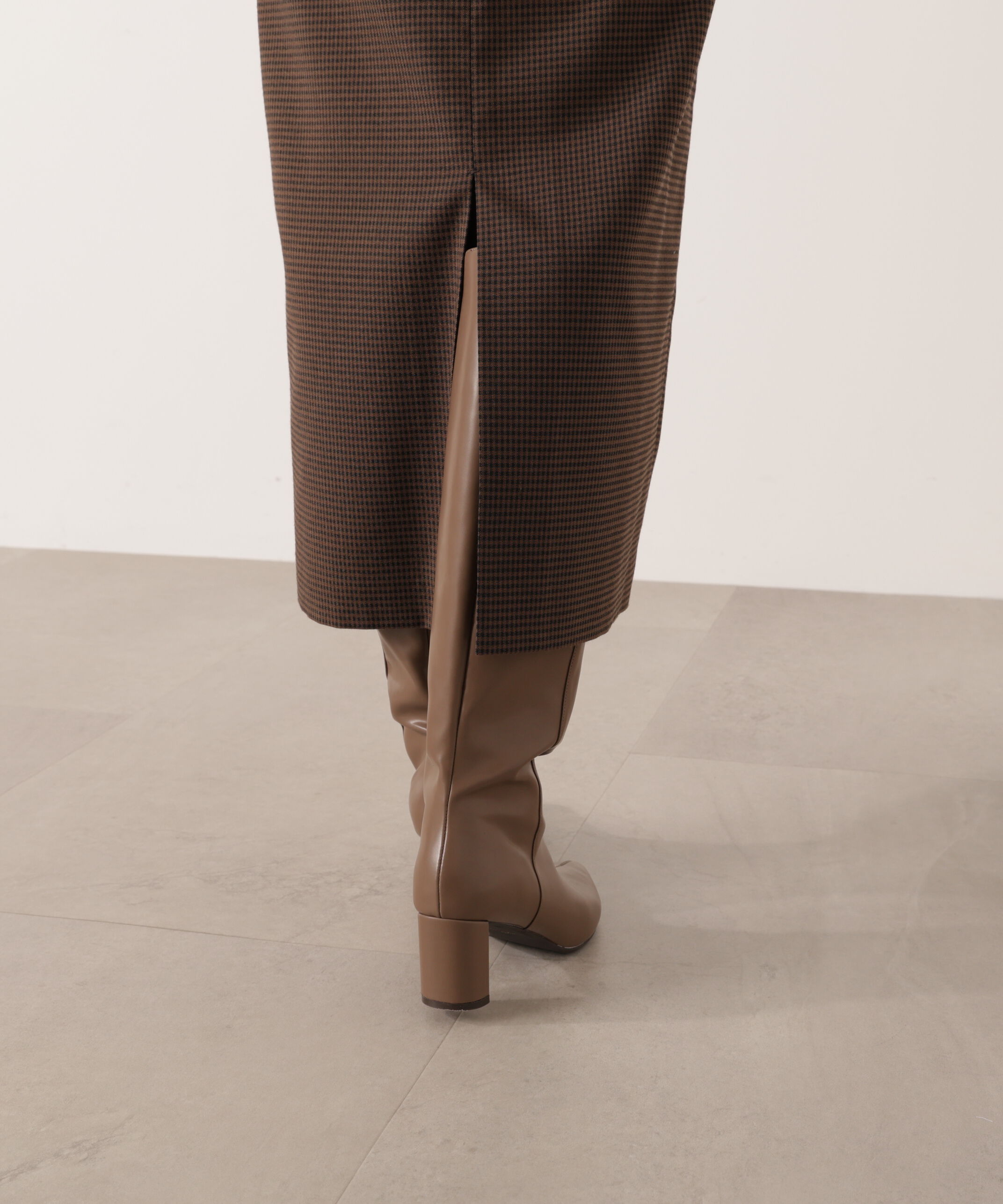PROPORTION BODY DRESSING「ギンガムナロータイトスカート 25AW」|スカート|