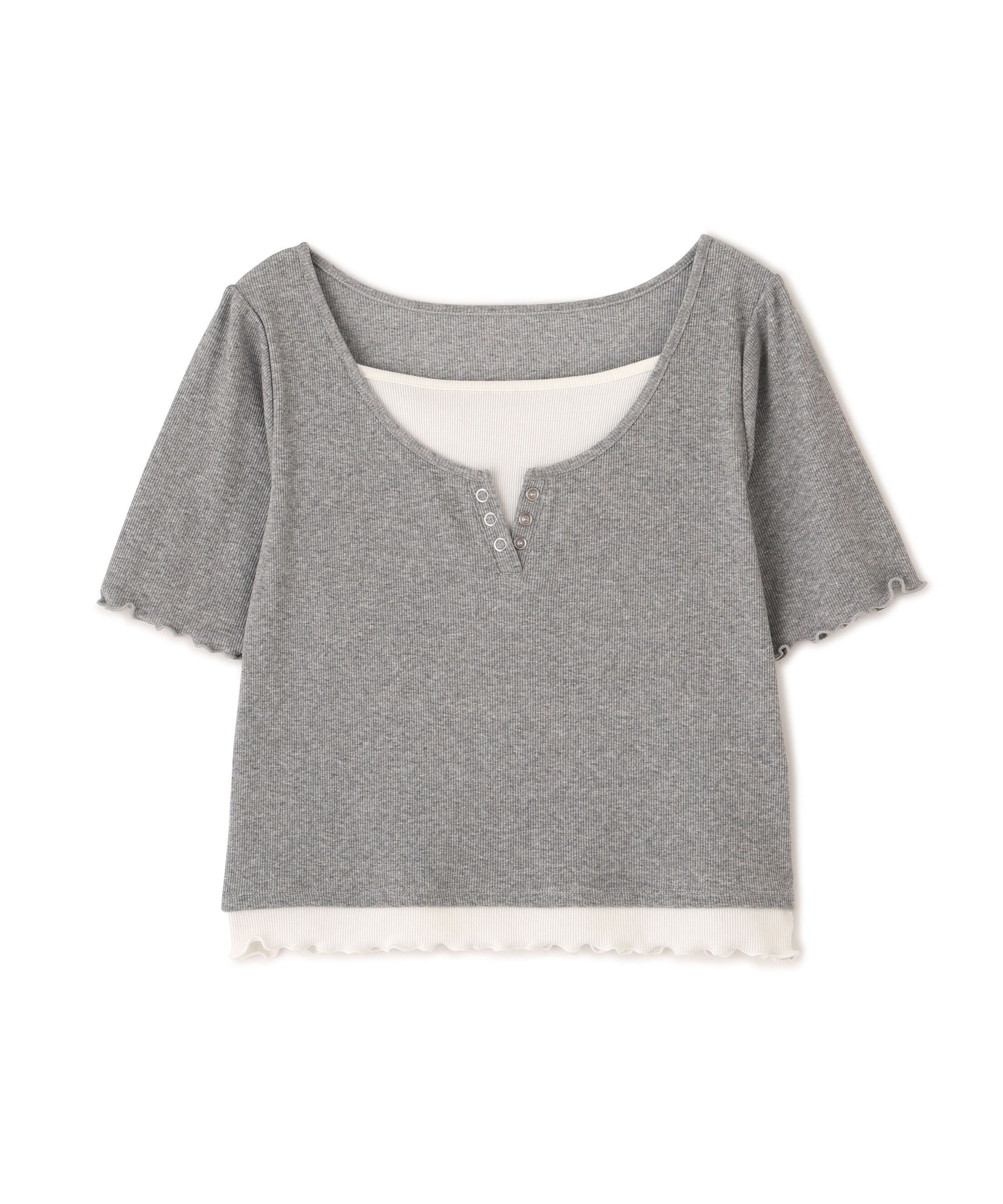 PROPORTION BODY DRESSING「見せかけヘンリーネックカットソー」|Tシャツ・カットソー|