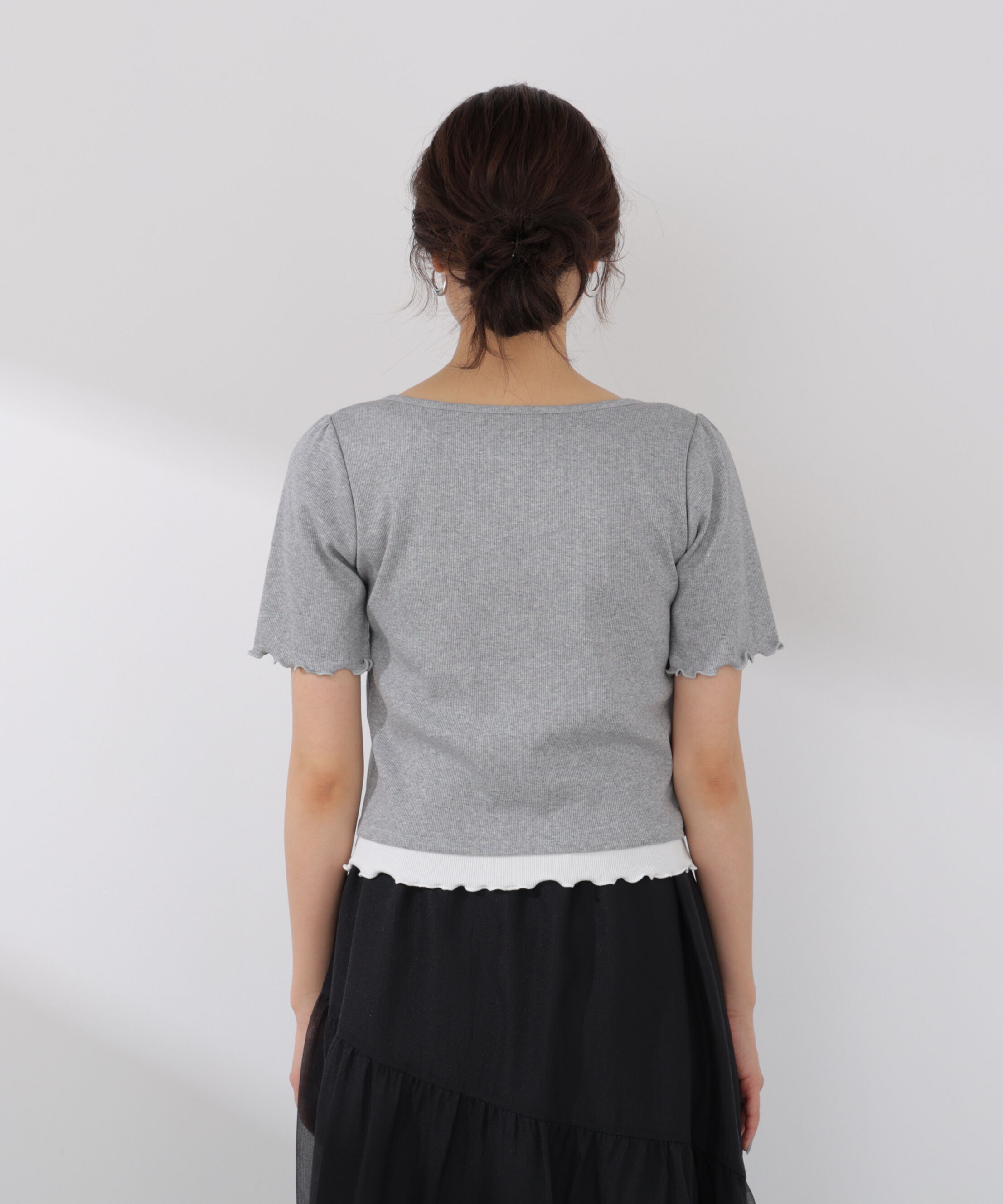 PROPORTION BODY DRESSING「見せかけヘンリーネックカットソー」|Tシャツ・カットソー|
