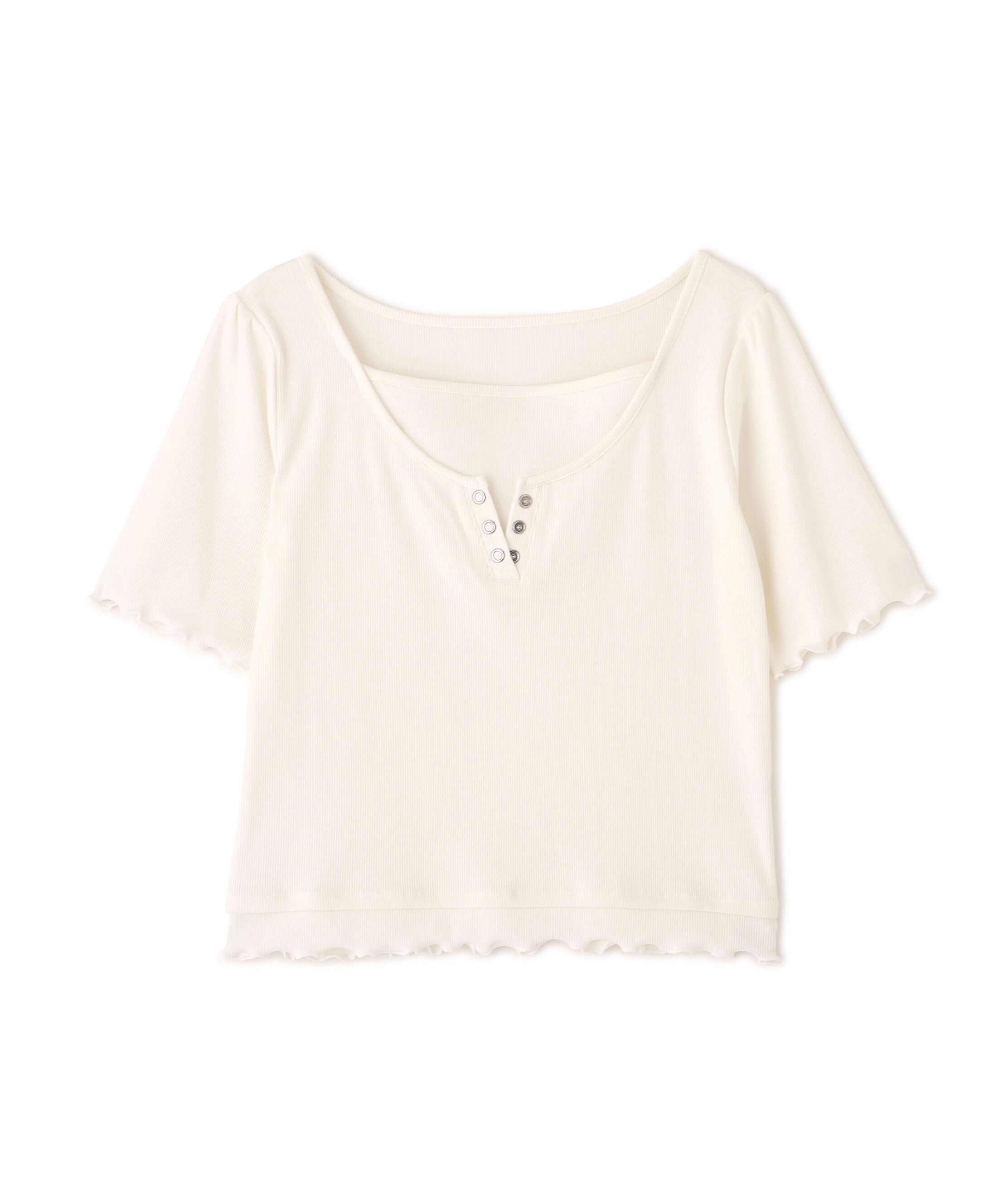 PROPORTION BODY DRESSING「見せかけヘンリーネックカットソー」|Tシャツ・カットソー|