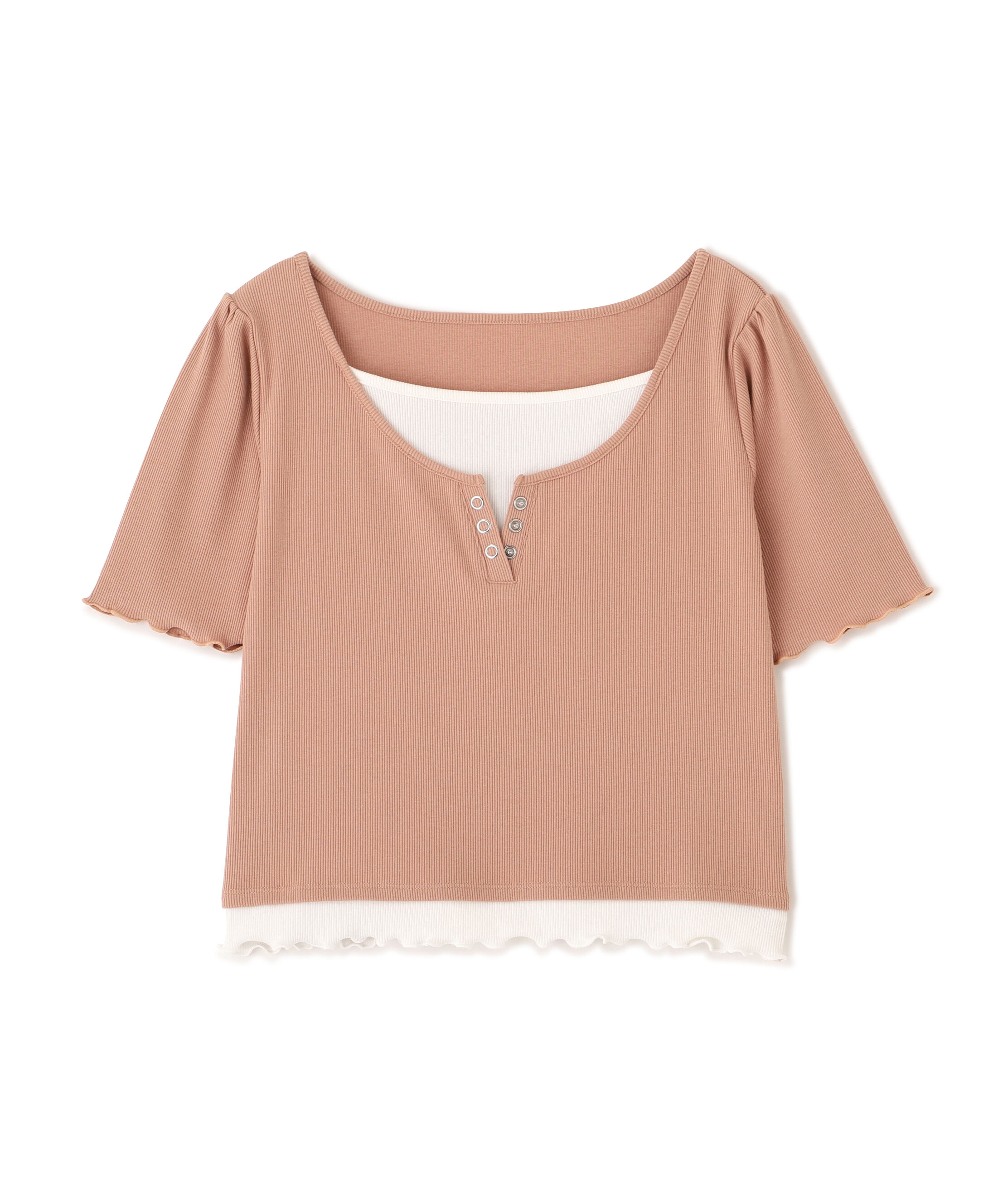 PROPORTION BODY DRESSING「見せかけヘンリーネックカットソー」|Tシャツ・カットソー|