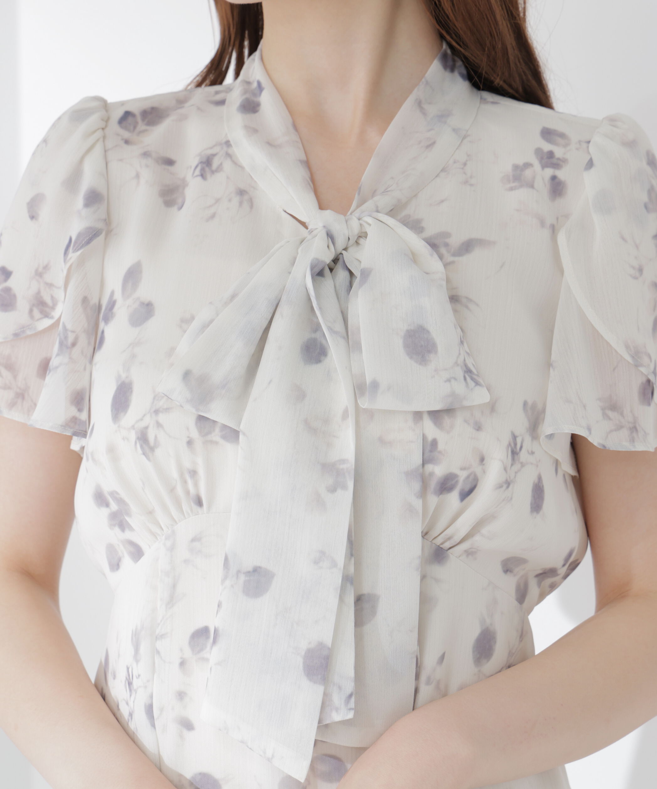PROPORTION BODY DRESSING「フラワープリントボウタイワンピース」|ワンピース|