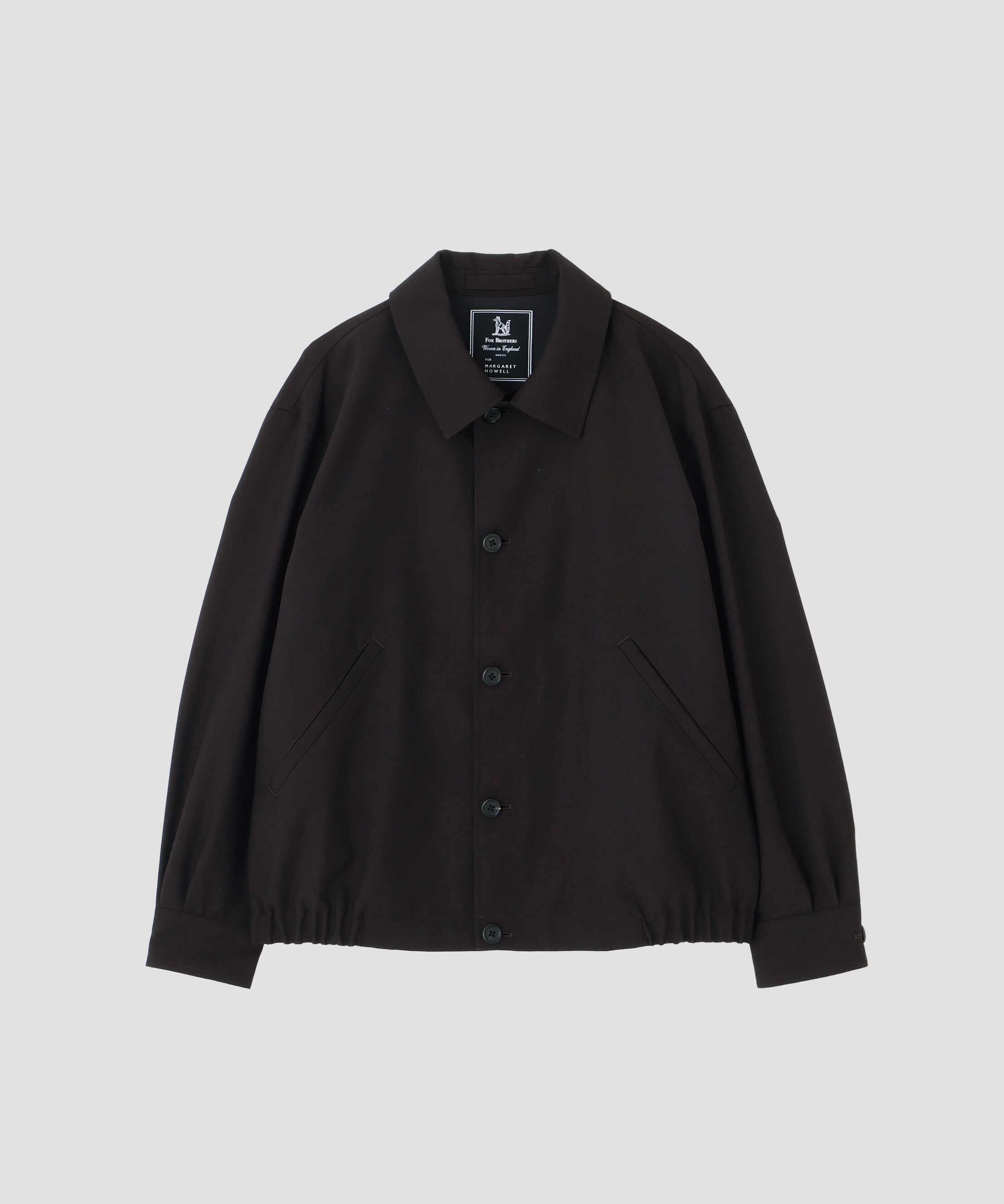 MARGARET HOWELL「YARN DYE WOOL PLAINWEAVE BLOUSON」|ブルゾン・スタジャン|