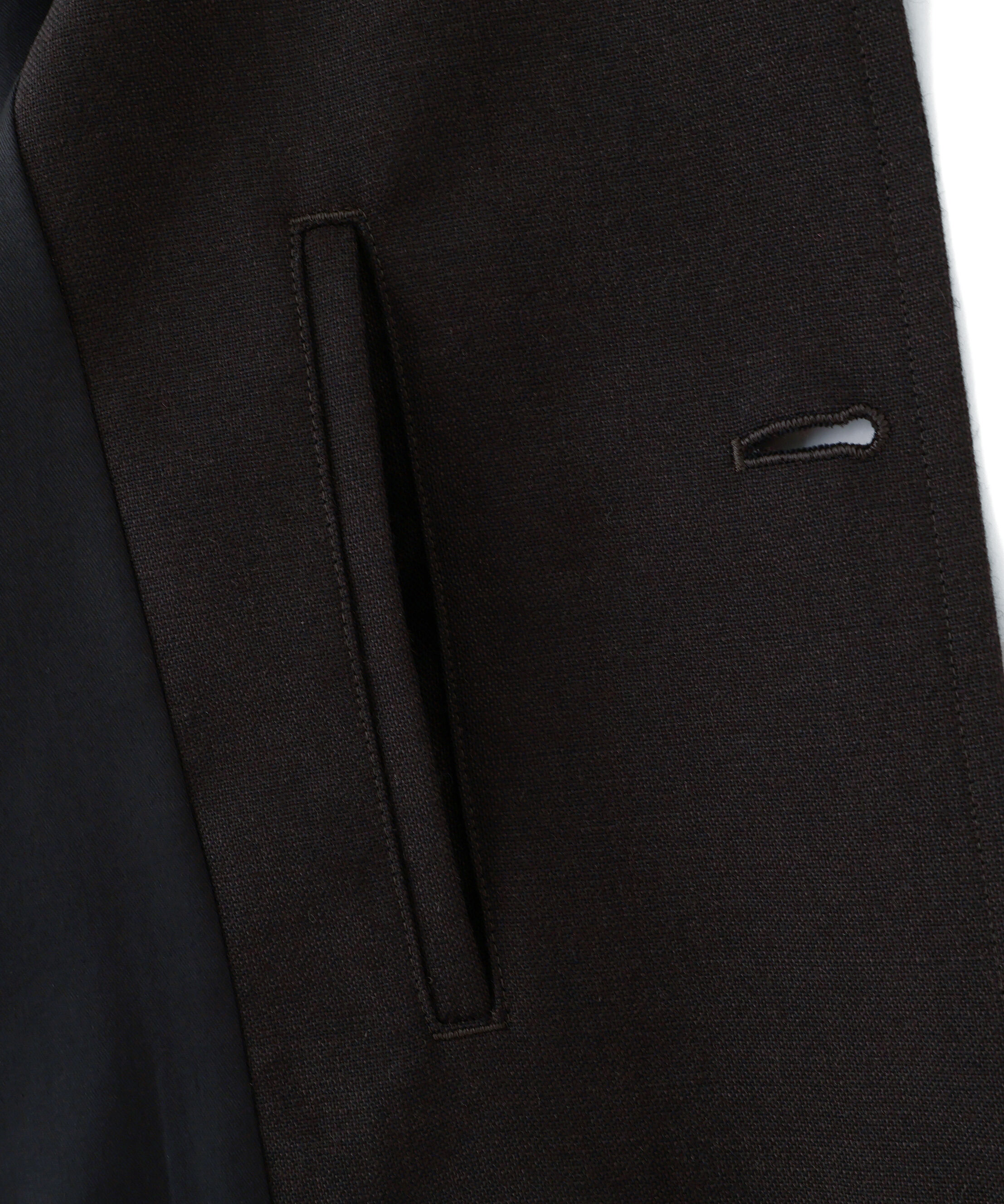 MARGARET HOWELL「YARN DYE WOOL PLAINWEAVE BLOUSON」|ブルゾン・スタジャン|