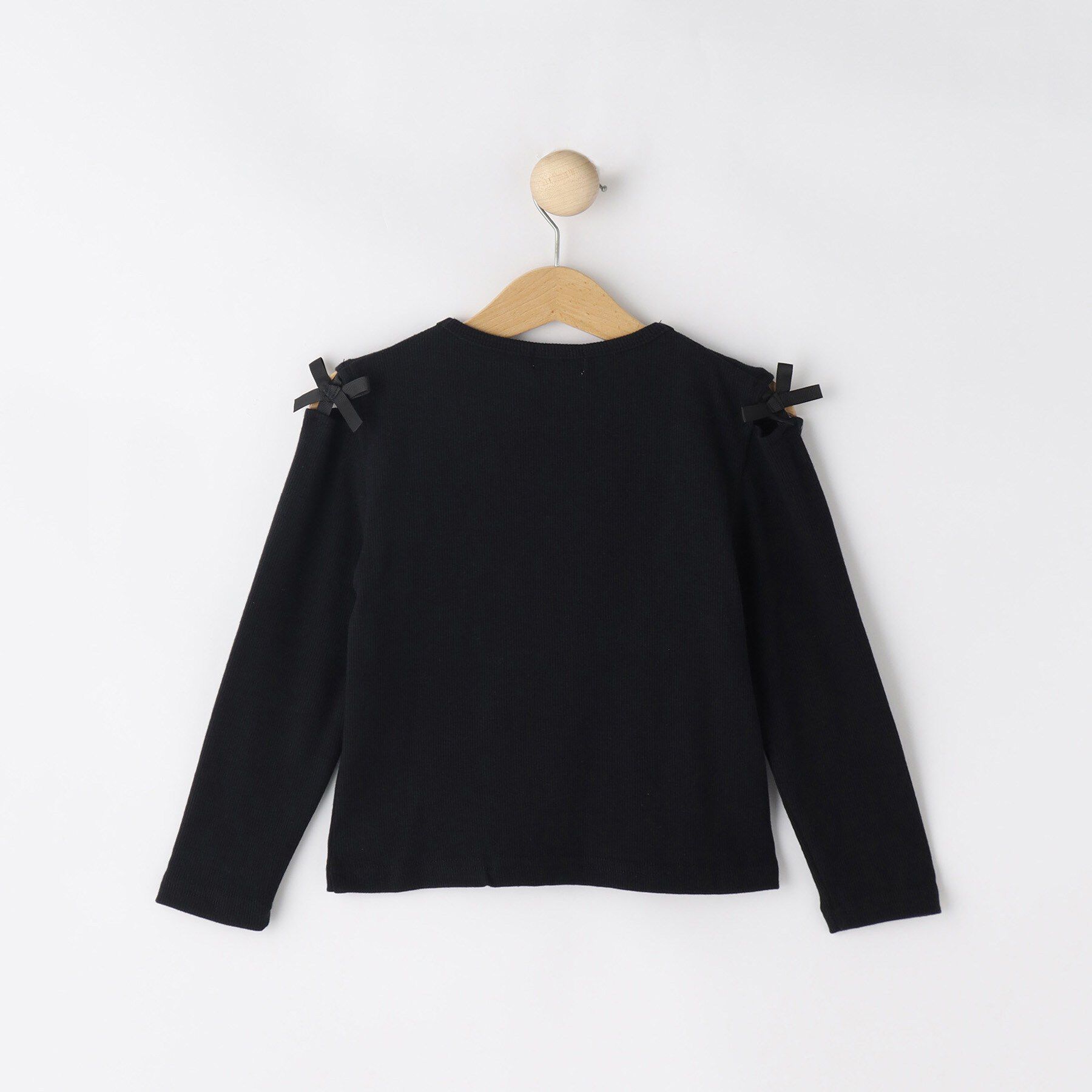 SHOO･LA･RUE「【110-140cm】重ね着風ハートボタンロンT」|Tシャツ・カットソー|