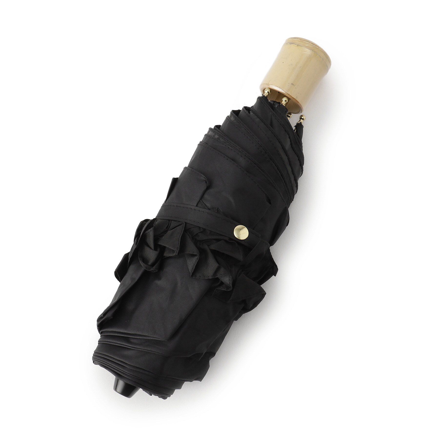 Ober Tashe「【折りたたみ/晴雨兼用】遮光率100％！ギャザーフリル日傘」|傘|