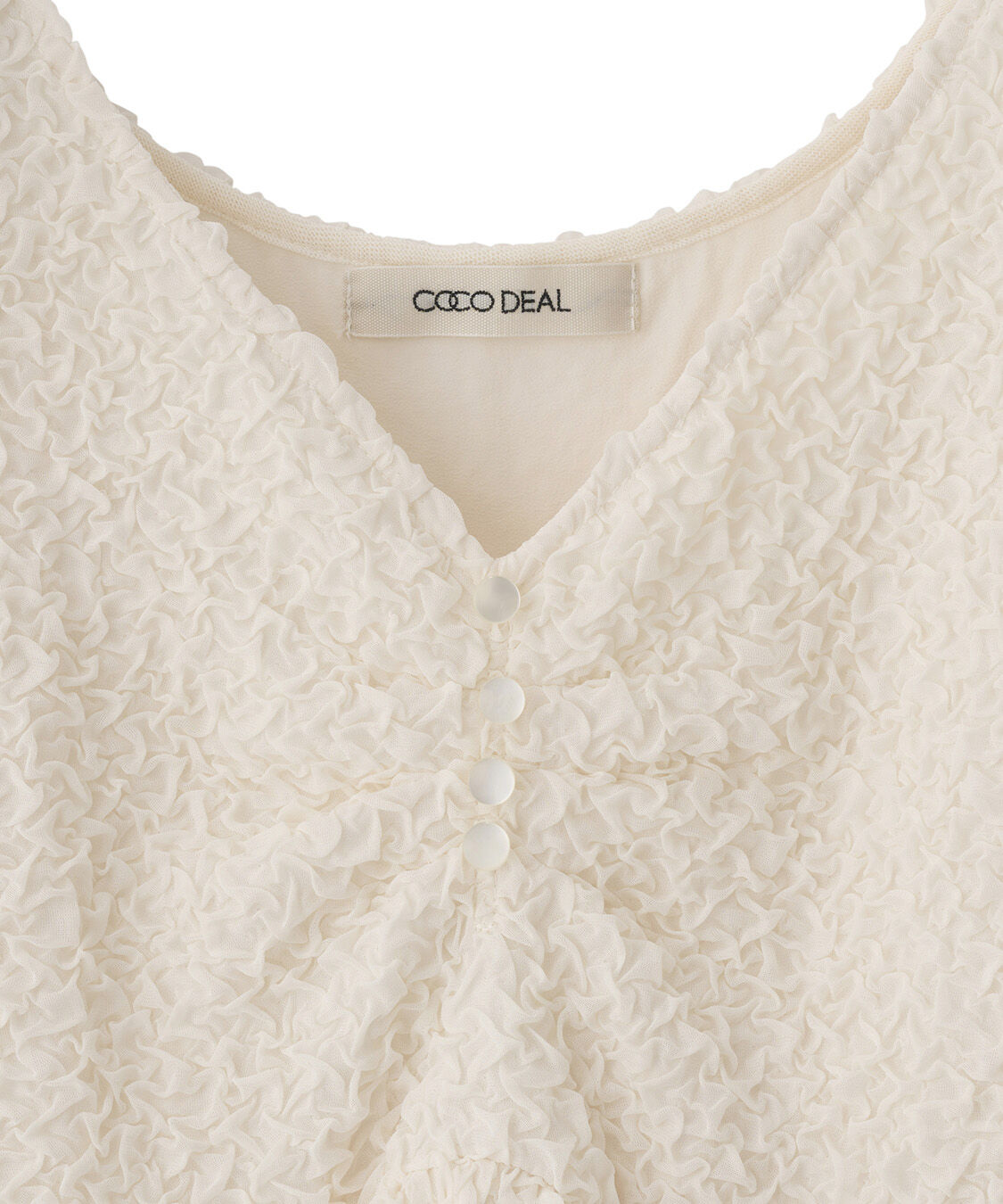 COCO DEAL「ふくれジャカードペプラムトップス」|Tシャツ・カットソー|