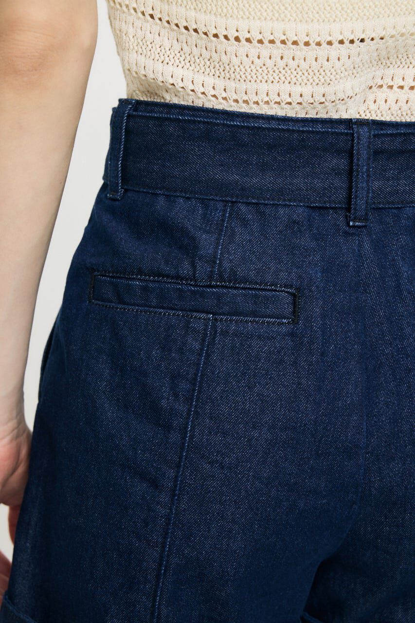 MOUSSY「BELTED DENIM ショーツ」|デニム|