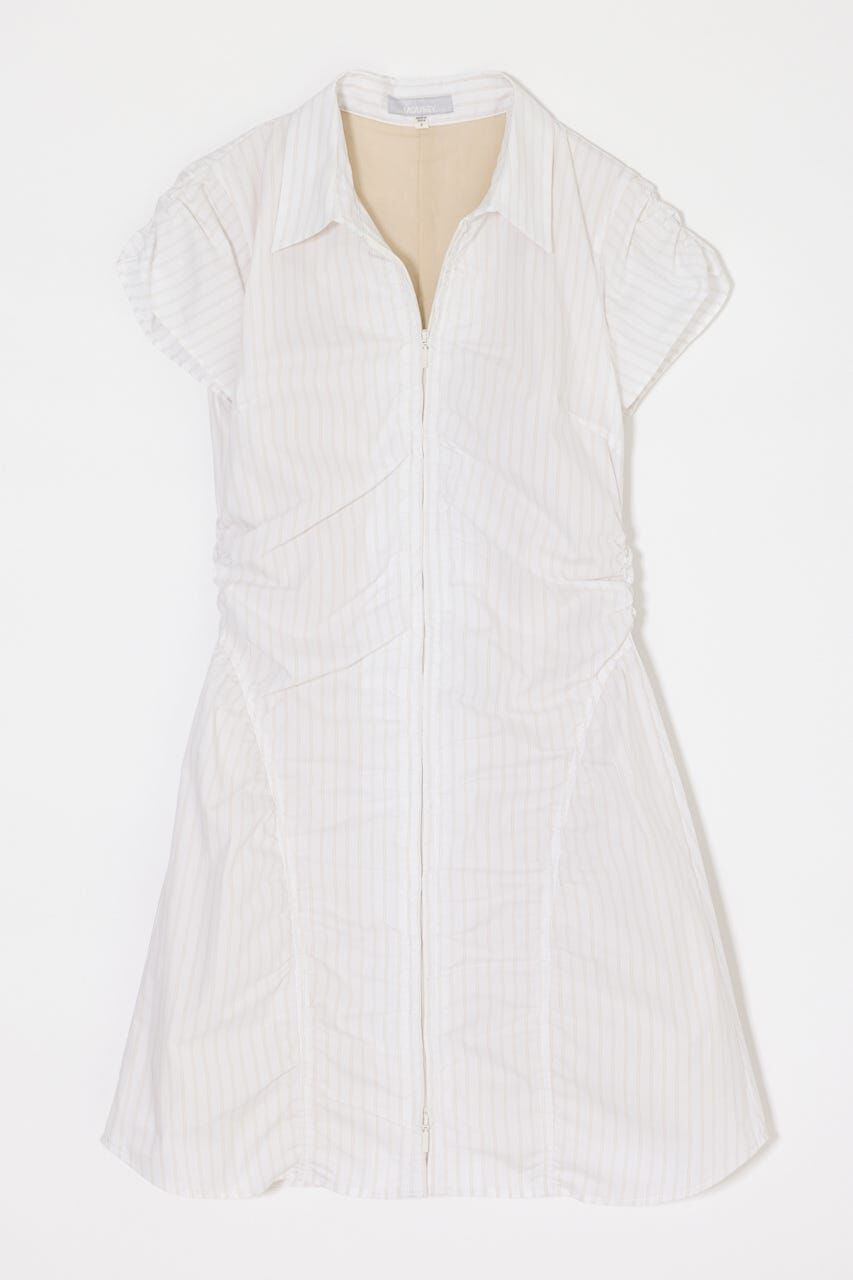 MOUSSY「GATHER SHIRT MINI ドレス」|ワンピース|