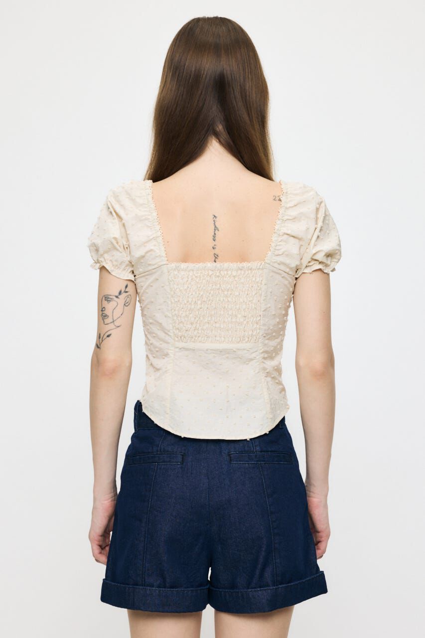 MOUSSY「POLKA DOT CORSET ブラウス」|シャツ・ブラウス|