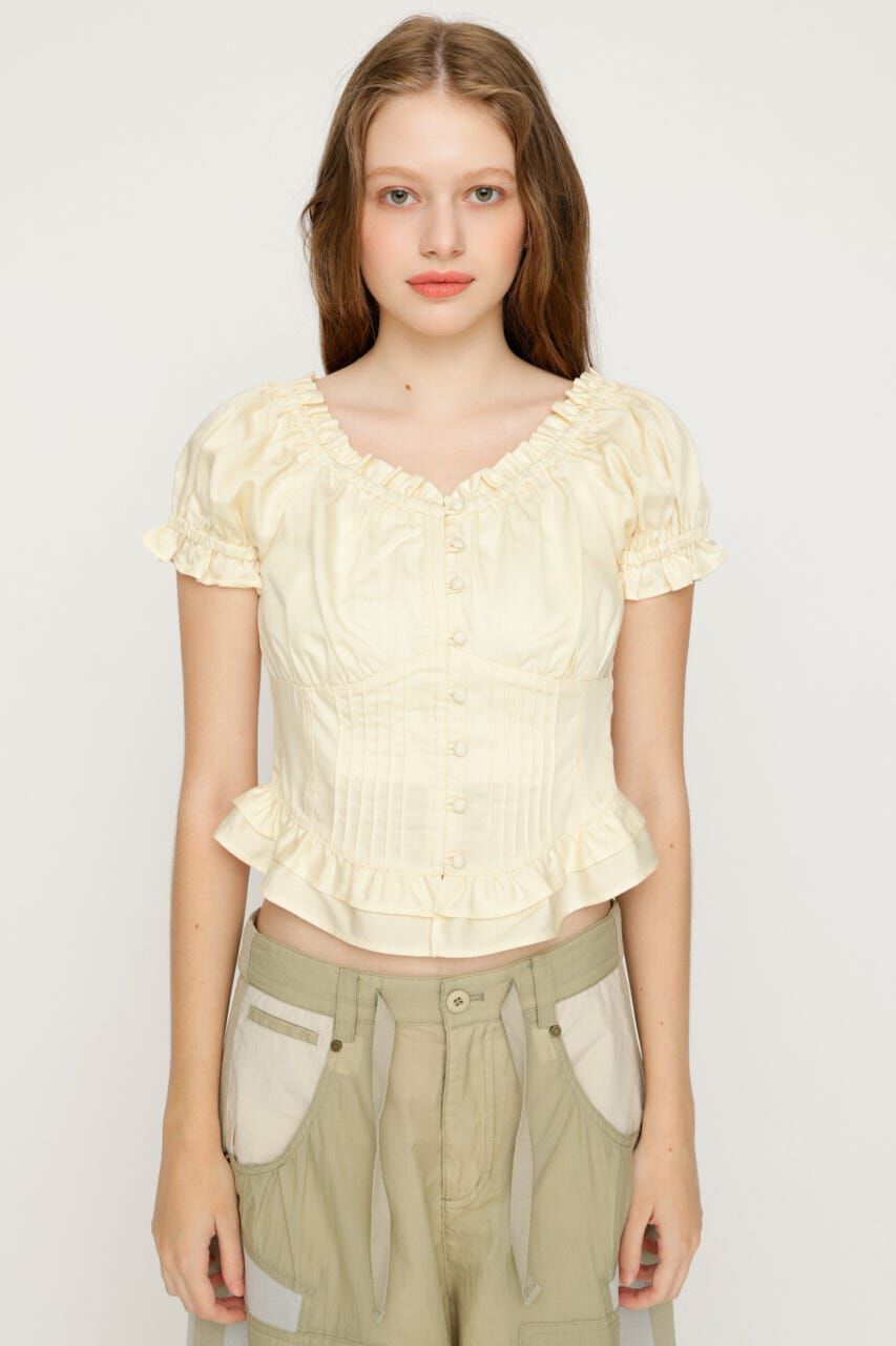 SLY「PUFF SLEEVES WOVEN トップス」|シャツ・ブラウス|