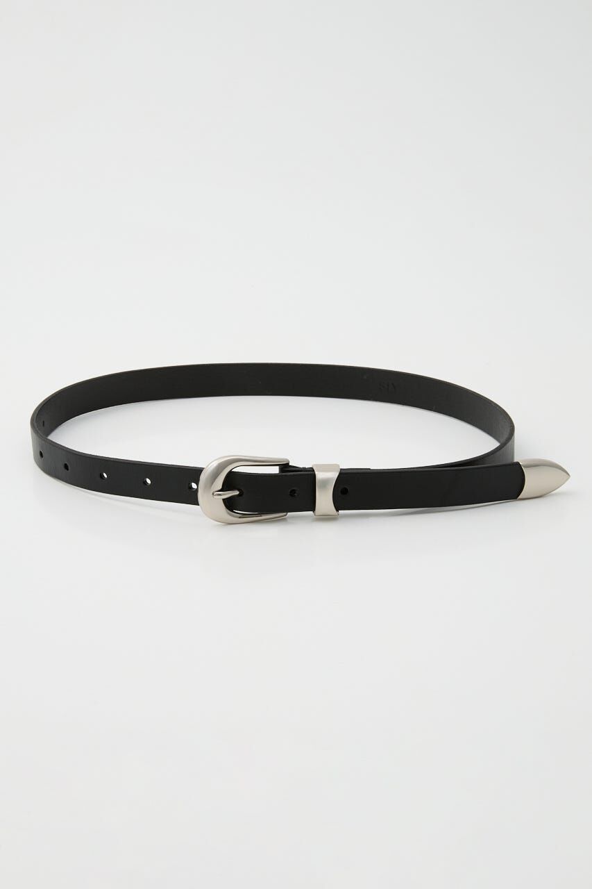 SLY「ROUND BUCKLE COW LEATHER ベルト」|ベルト|BLK