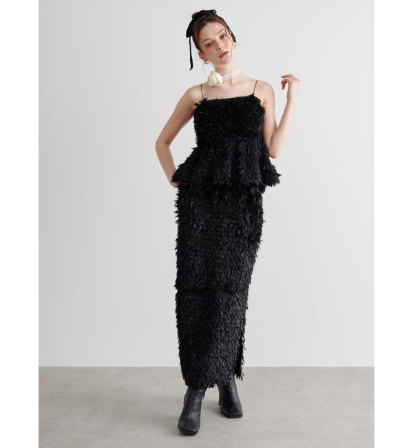 CALNAMUR「FEATHER LIKE TIGHT SK/フェザーライクタイトスカート【セットアップ対応商品】」|スカート|