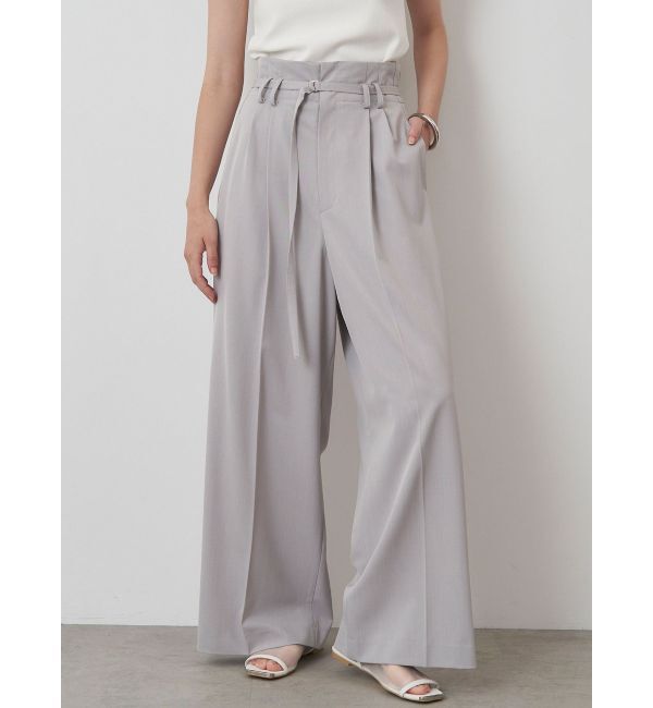 ELENDEEK「HIGH WAIST TUCK WIDE PT」|その他|グレー