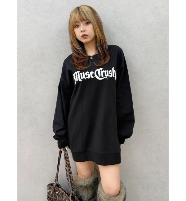 EVRIS「Muse Crush ロンT」|Tシャツ・カットソー|ブラック
