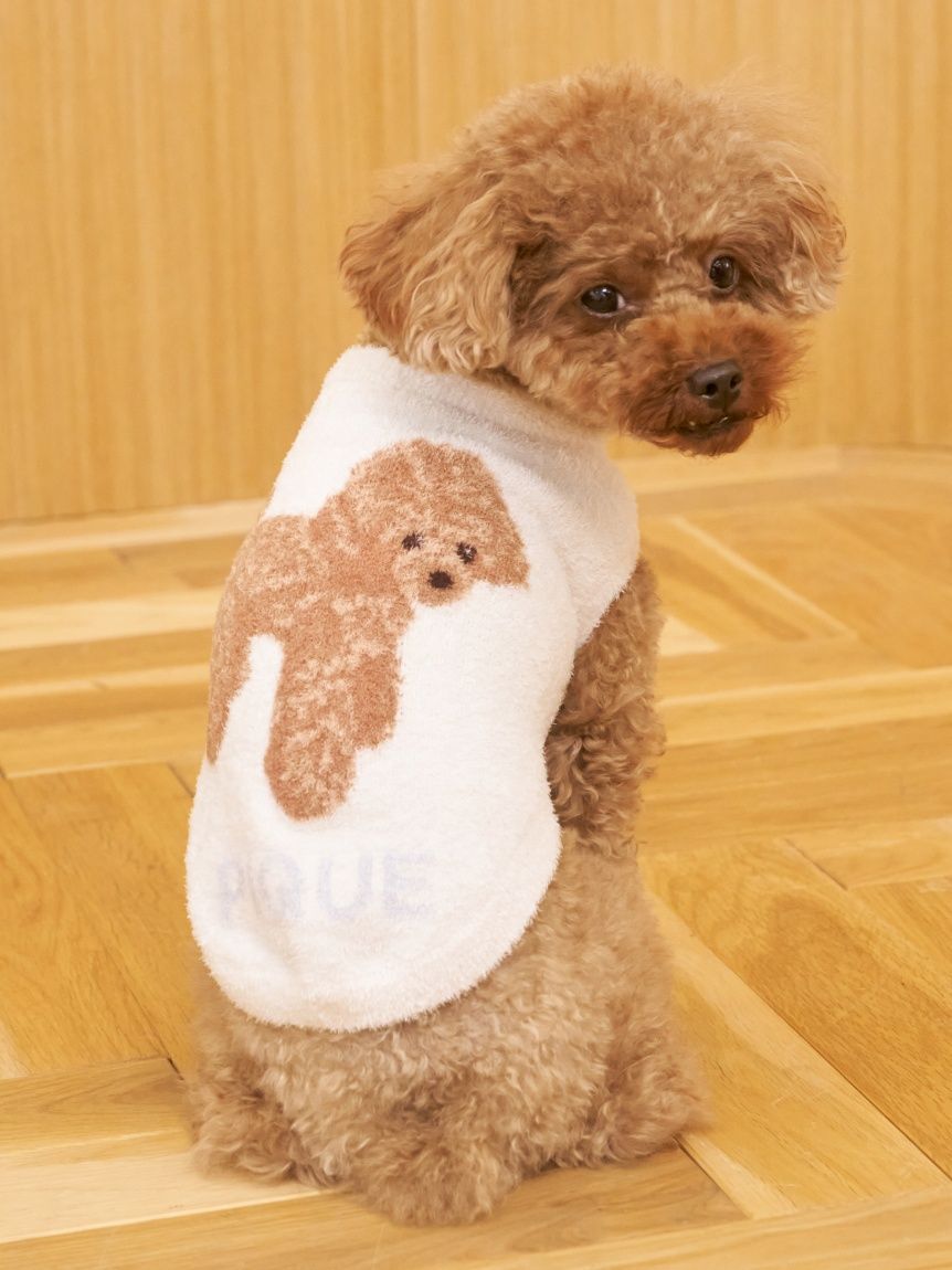  GELATO PIQUE CAT&DOG「【CAT&DOG】スムーズィートイプードル柄ジャガードプルオーバー」|その他|BRW