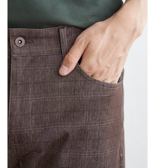 ikka「GOKU楽 EASY STRETCH イージーストレッチ チェック5Pパンツ」|その他|
