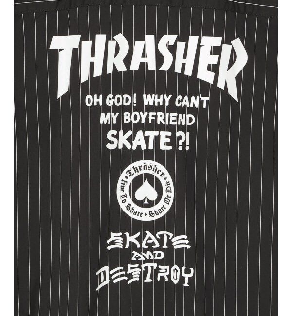 VENCE share style「THRASHER スラッシャー ストライプシャツ」|シャツ・ブラウス|