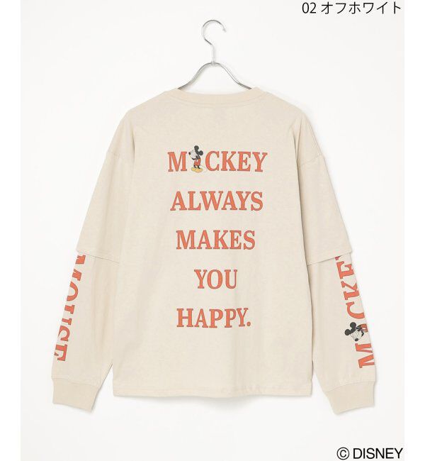 VENCE share style「ＤＩＳＮＥＹソデレイヤードロンＴ」|Tシャツ・カットソー|