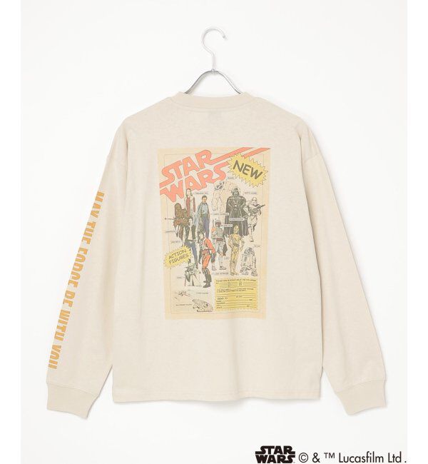 VENCE share style「スター・ウォーズ デザイン袖プリントロンT」|Tシャツ・カットソー|オフホワイト