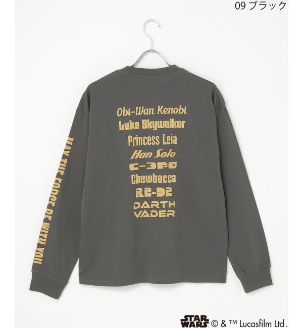 VENCE share style「スター・ウォーズ デザイン袖プリントロンT」|Tシャツ・カットソー|