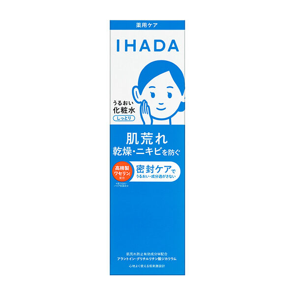  「イハダ 薬用うるおいローション 本体/べたつかず、しっとりとした感触/無香料 (180mL)」|化粧水|