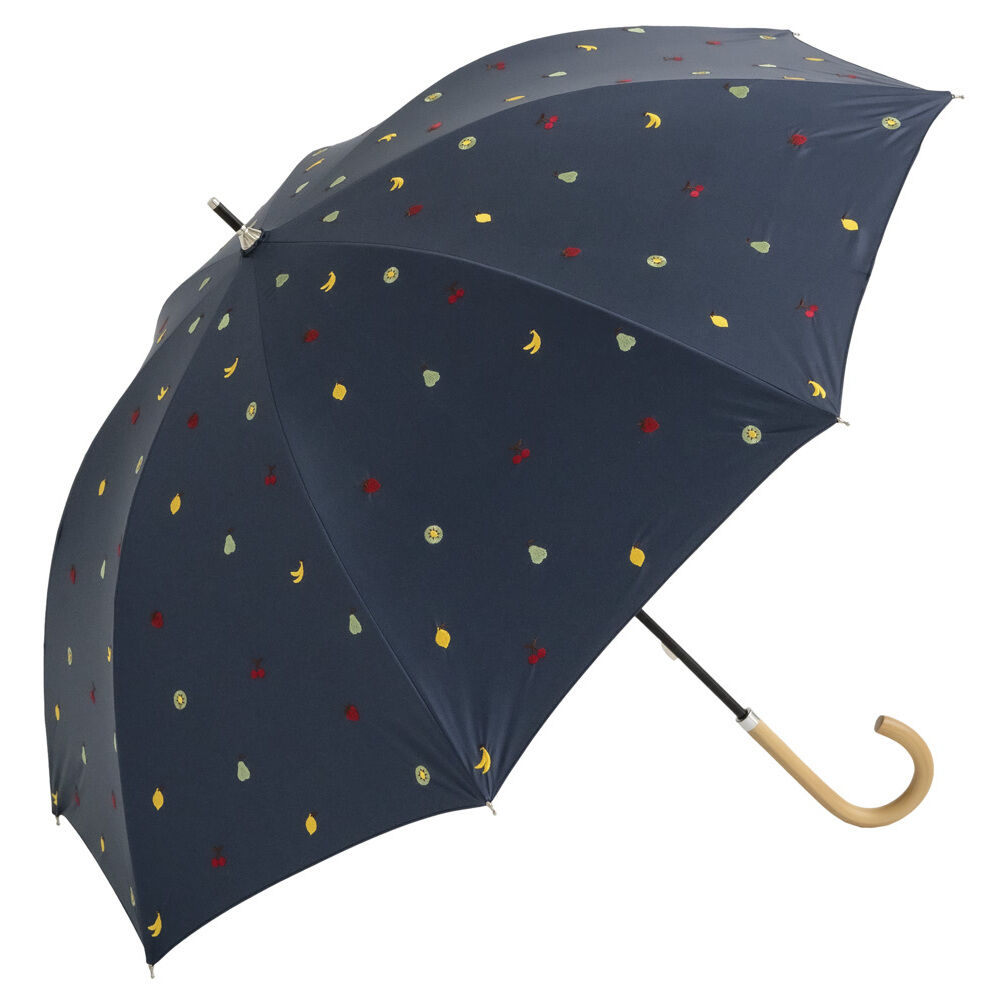 BACKYARD FAMILY「because ビコーズ 晴雨兼用傘 長傘 遮熱性 通販 傘 雨傘 日傘 晴雨兼用 UVカット」|傘|ブルー1