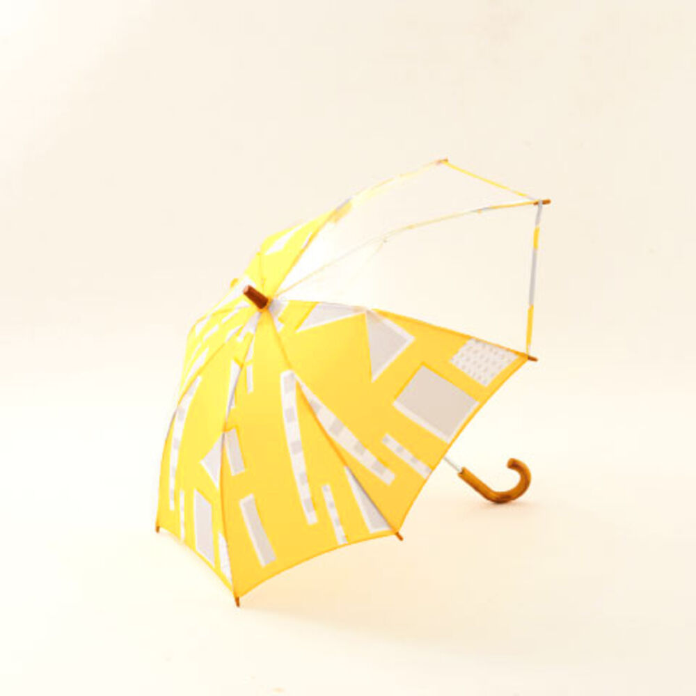 BACKYARD FAMILY「サンキューニプラスエム 392 plus m 傘 キッズ 子供用 55cm 通販 45cm 北欧風」|傘|イエロー2