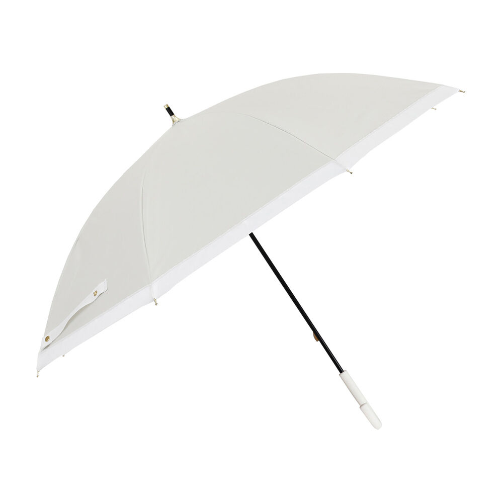 BACKYARD FAMILY「傘 レディース 大人 通販 長傘 50cm 晴雨兼用傘 かさ カサ 雨傘 日傘 手開き」|傘|ホワイト2