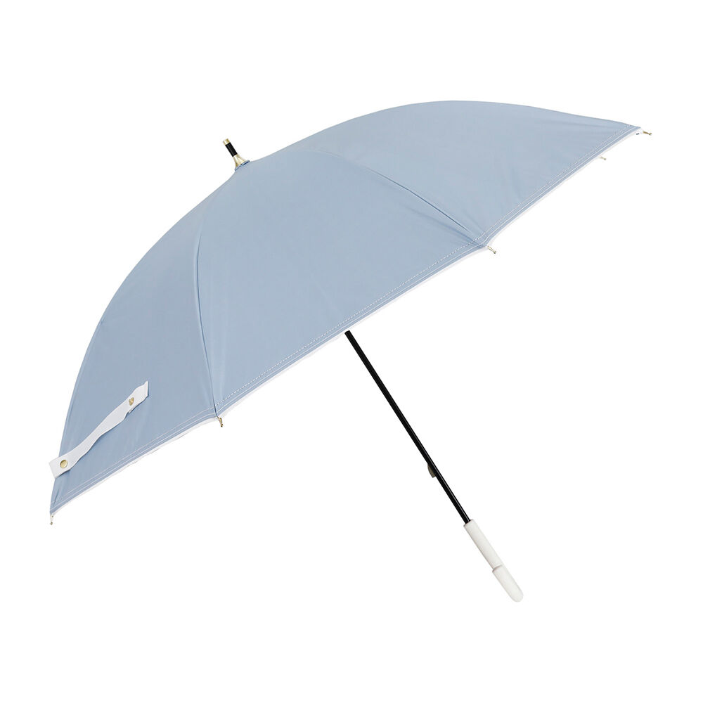 BACKYARD FAMILY「傘 レディース 大人 通販 長傘 50cm 晴雨兼用傘 かさ カサ 雨傘 日傘 手開き」|傘|グレー2