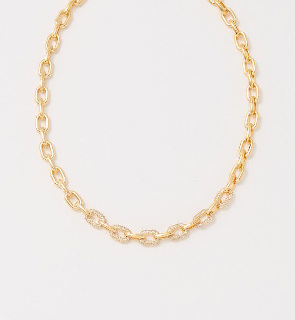 UNITED ARROWS「パヴェ シック チェーンネックレス」|ネックレス|GOLD