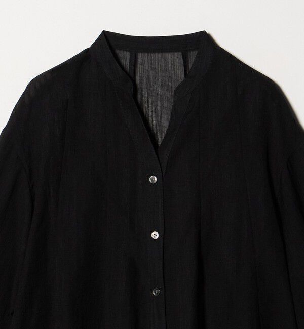 UNITED ARROWS green label relaxing「ラミーライク マチフレア ロングスリーブ ブラウス 通気性」|シャツ・ブラウス|