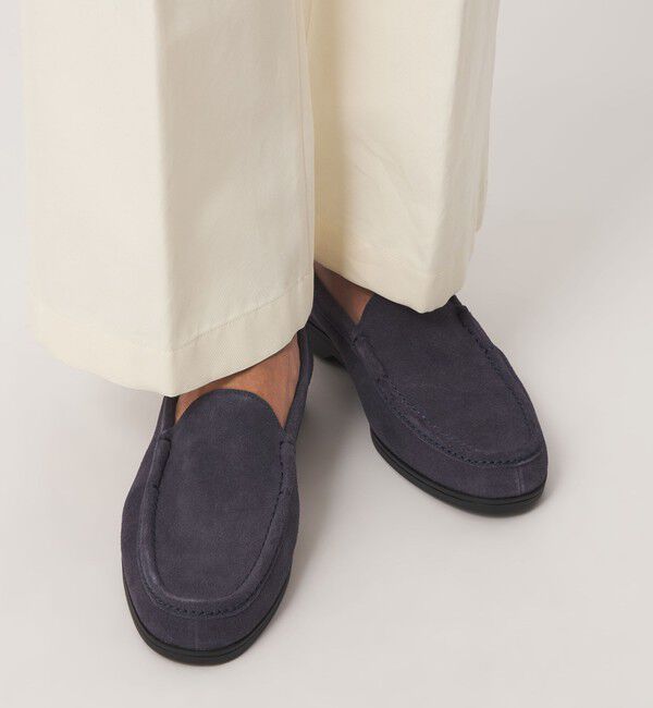 UNITED ARROWS green label relaxing「GLR スエード ヴァンプ モカシン スリッポン」|スリッポン|