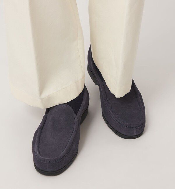 UNITED ARROWS green label relaxing「GLR スエード ヴァンプ モカシン スリッポン」|スリッポン|