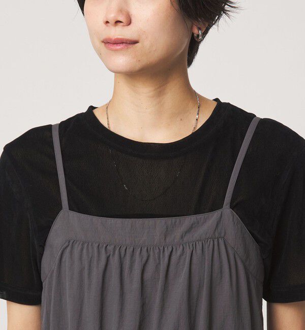 UNITED ARROWS green label relaxing「ウスカル キャミソール サロペット UVカット 撥水 接触冷感」|オールインワン|